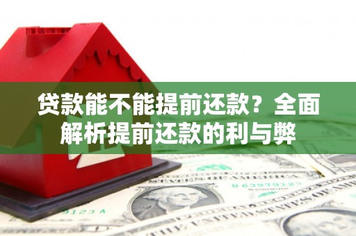 藤县贷款能不能提前还款？全面解析提前还款的利与弊