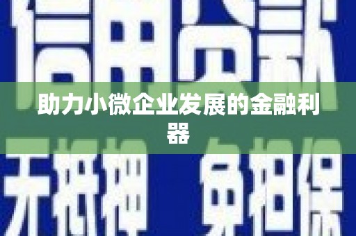 藤县助力小微企业发展的金融利器